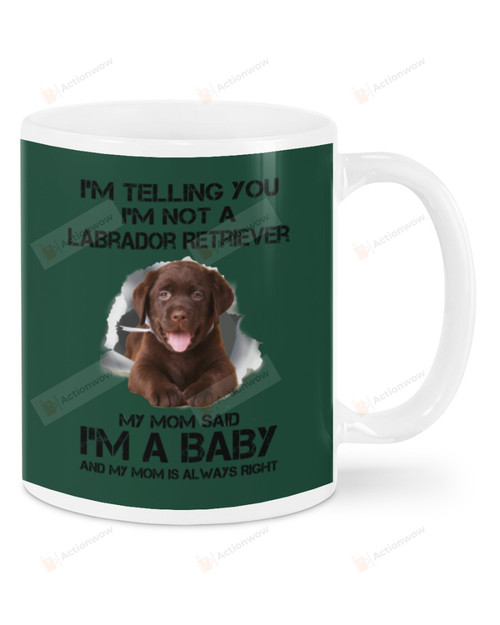 I'm Telling You I'm Not A Labrador Ceramic Mug Great Customized Gifts For Birthday Christmas Thanksgiving 11 Oz 15 Oz Coffee Mug
