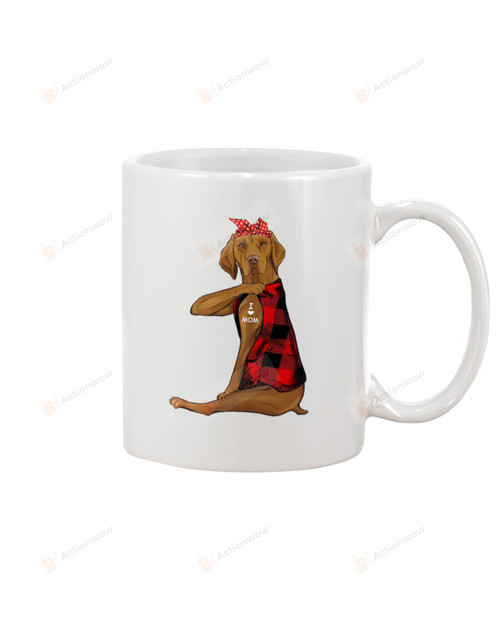 Vizsla Puppy Love Mom Mug Gifts For Dog Mom, Dog Dad , Dog Lover, Birthday, Thanksgiving Anniversary Ceramic Coffee 11-15 Oz