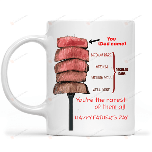 Funny Bbq You're The Rarest Of Them All Funny White Mug Ceramic Mug Great Customized Gifts For Dad Birthday Christmas Thanksgiving Father's Day 11 Oz 15 Oz Coffee Mug