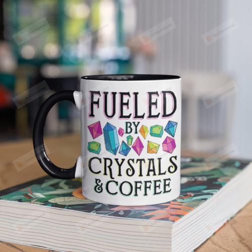 Fueled By Crystals And Coffee Mug Gifts For Man Woman Friends Coworkers Family Best Gifts Idea Funny Mug Special Presents For Birthday Valentine Christmas