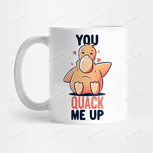 You Quack Me Up Valentine Mug For Boyfriend Girlfriend Husband Wife Couples For Valentine'S Day Gifts Mug 11-15oz