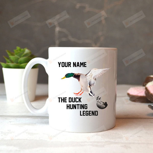 Personalized The Duck Hunting Legend Mug Duck Mug Funny Mug Cute Gifts Husband Mug Father's Day Gifts From Wife To Husband Special Gifts For Husband Gifts For Xmas Thanksgiving