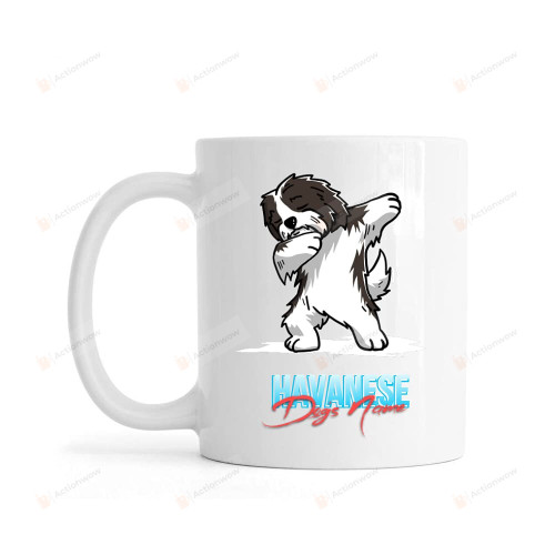 Personalized Havanese Dog Dabbing Mug Best Gifts For Dog Lovers Friend Mom Dad From Daughter Son Friend Ceramic Coffee Mug Dog Appreciation Day Birthday Christmas Gifts