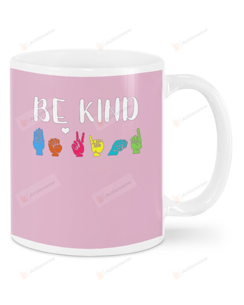 Colored Hand, Equality Be Kind Mugs Ceramic Mug 11 Oz 15 Oz Coffee Mug