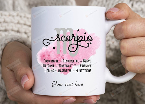 Personalized Scorpio Zodiac Traits Coffee Mug For Zodiac Lover Friends Coworker Family Gifts Horoscope Astrology Mug Scorpio Zodiac Mug Zodiac Gifts Special Gifts For Birthday Xmas