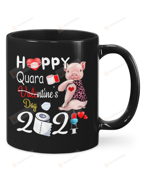 Pig Happy Valentines Day 2021 Mug, Happy Valentine's Day Gifts For Couple Lover ,Birthday, Thanksgiving Anniversary Ceramic Coffee 11-15 Oz