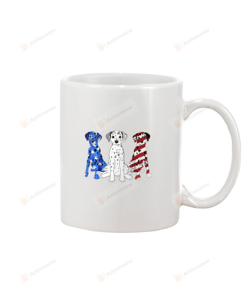 Dalmatian Happy Independence Day Mug Gifts For Birthday, Thanksgiving Anniversary Ceramic Coffee 11-15 Oz