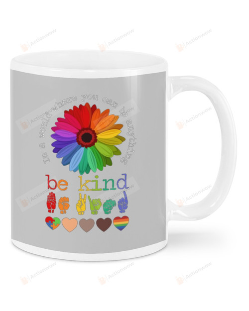 Be Kind To Everyone, Every Race, Equality Be Kind Mugs Ceramic Mug 11 Oz 15 Oz Coffee Mug