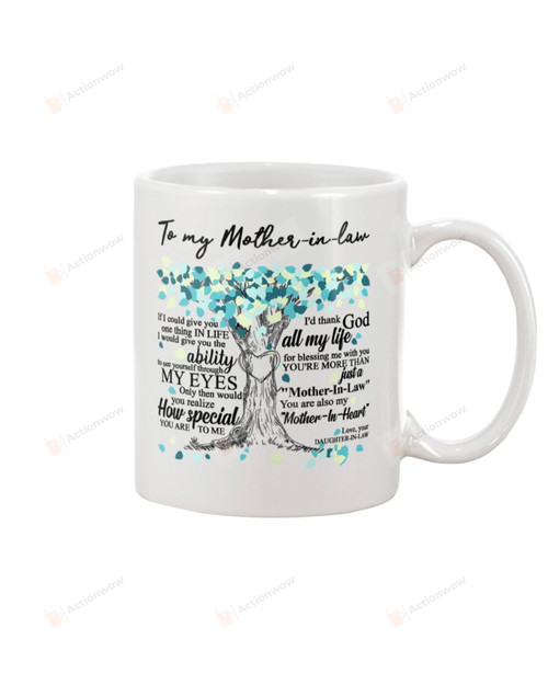 Personalized Tree To My Mother-in-law Mug How Special You Are To Me Best Gifts For Mother-in-law Mug Christmas Birthday Thanksgiving Mother's day White Mug Coffee Mug 11oz 15oz