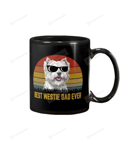 Best Westie Dad Ever Vintage Mug Gifts For Dog Mom, Dog Dad , Dog Lover, Birthday, Thanksgiving Anniversary Ceramic Coffee 11-15 Oz