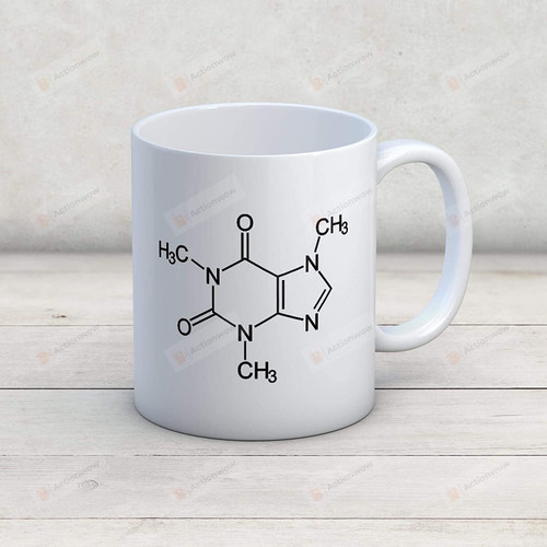 Chemistry Mug, Caffeine Molecule Coffee Mug, Caffeine Mug, Coffee Lover Mug, Funny Coffee Mug, Chemistry gifts, Chemistry Teacher Gifts Idea 11 Oz 15 Oz Ceramic Coffee Mug