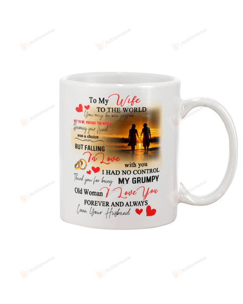 Personalized To My Wife Mug Sunset To The World You May Be One Person But To Me You Are The World Best Gifts For Your Wife White Mug Ceramic Mug