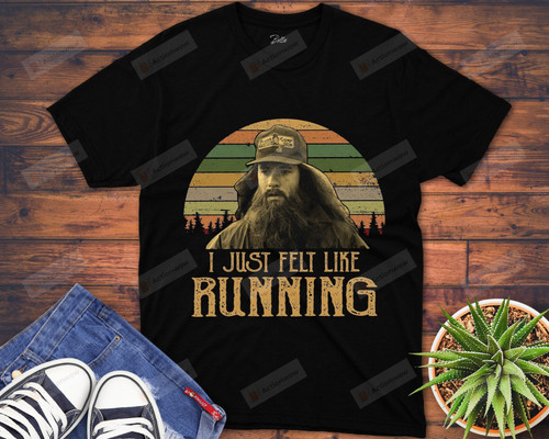 Retro Forrest Gump - I Just Felt Like Running T-Shirt