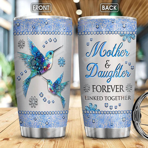 Mother And Daughter Hummingbird Stainless Steel Tumbler 20Oz Mother's Day Gift For Mom
