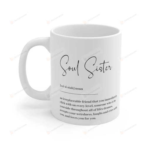 Soul Sister Definition Mug, Best Friend Definition Mug, Gift For Best Friend