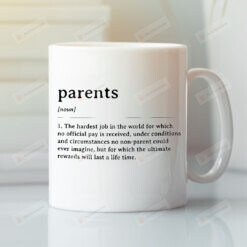 Parents Mug Parents Dictionary Definition Mug Mother's Day Gift For Mom, Father's Day Gift For Dad, Family Mug