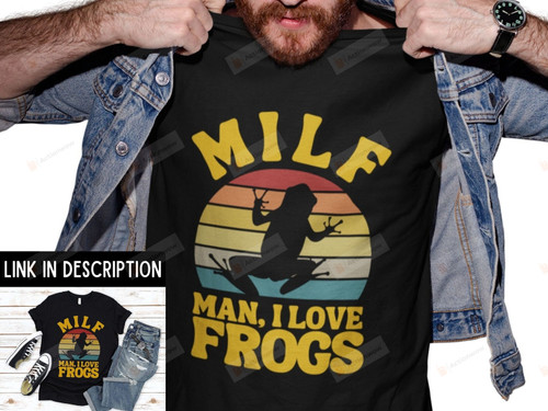 MILF Man I Love Frogs Mug, Frog and Toad Mug, Funny Frog Gift For Frog Lover