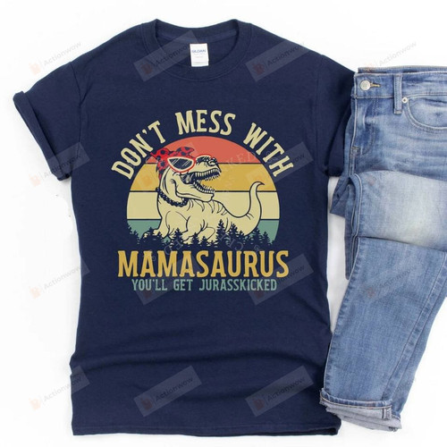Funny Mothers Day T-Shirt, Gift For Mother, Mothers Day Gift, Dinosaur T-Shirt