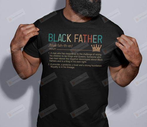 Black Father Classic T-Shirt New Dad Shirt Dad Shirt Daddy Shirt Father's Day Shirt Best Dad shirt Gift for Dad