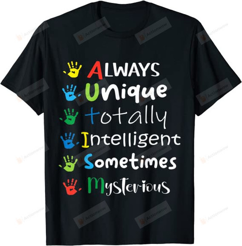 Autism Mom Shirt Autism Awareness Shirt Autistic Boys Girls T-Shirt