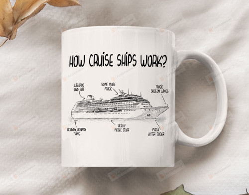 How Cruise Ships Work Mug Engineer Aircraft Mechanics Gifts For Man Husband Coworkers Friends Uncles, Happy Father's Day Gift