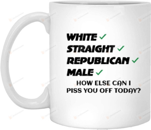 White Straight Republican Male Mug Ceramic Coffee Mug