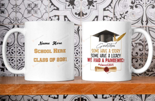 Personalized Senior 2021, We Have A Pandemic Ceramic Coffee Mug