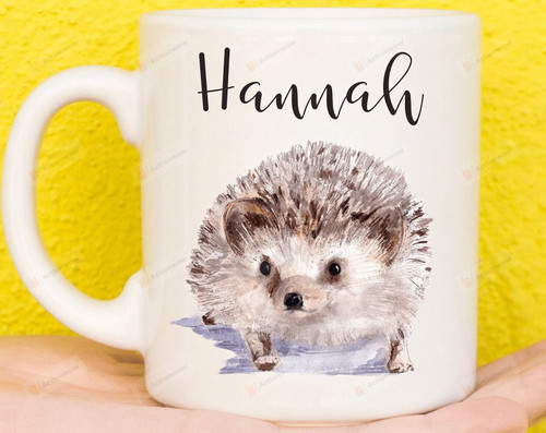 Personalized Hedgehog Ceramic Coffee Mug