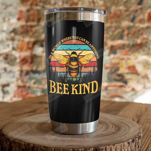 Bee Kind Stainless Steel Tumbler Cup