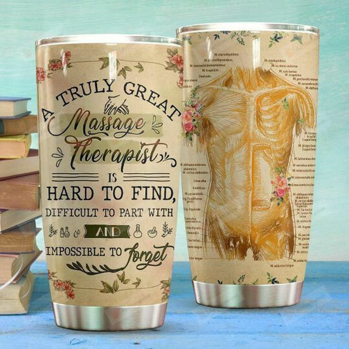 Personalized A True Great Massage Therapist Stainless Steel Tumbler Cup