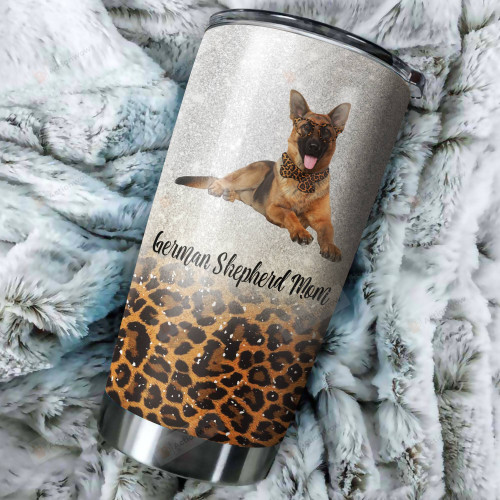 German Shepherd Dog Mom Stainless Steel Tumbler Cup