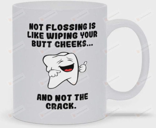Funny Coffee Mug For Dentist Dental Hygienist Oral Surgeon Orthodontist,White