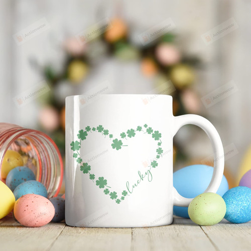 St Patricks Day Mug, Lucky Mug, St Patty's Mug, Ceramic Coffee Mug