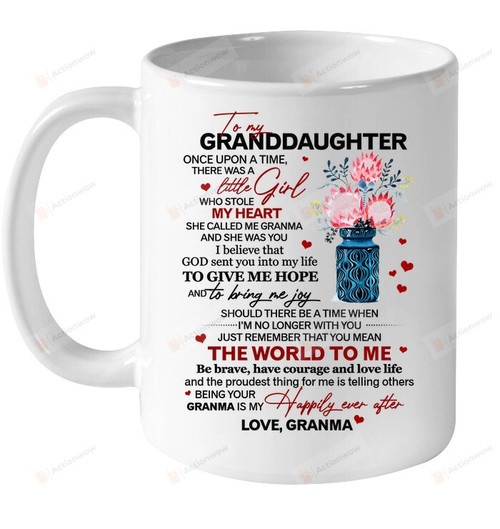 Personalized Protea To My Granddaughter From Grandma Mug