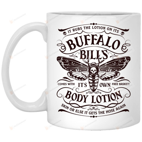 Buffalo Bill's Body Lotion Skull Mug, Ceramic Coffee Mug