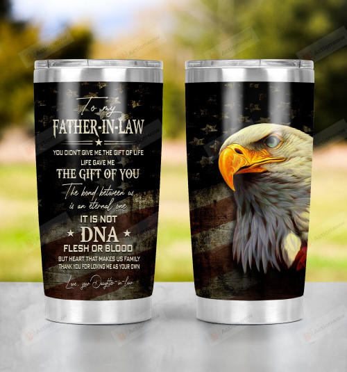 Personalized The Gift Of Life Eagle Us Flag Stainless Steel Tumbler