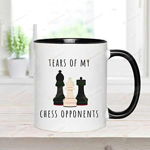 Chess Lovers, Tears Of My Chess Opponents Ceramic Coffee Mug