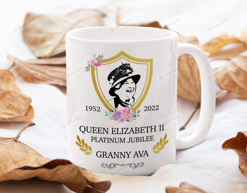 Queen Elizabeth Ii Mug Platinum Jubilee 2022 Commemorative Memorabilia Souvenirs Coffee Cup, 70th Anniversary Gifts Ideas 2022, Queens Jubilee