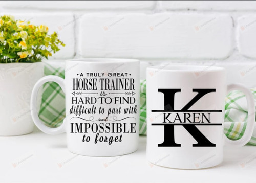 Personalized A Truly Great Horse Trainer Is Hard To Find Horse Trainer Retirement Mug Gifts