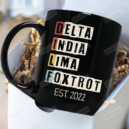 Personalized Dilf Nato Phonetic Alphabet Funny Dad Mug Gift Fathers Day Birthday Anniversary
