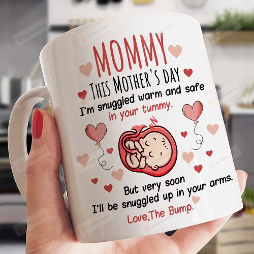 Personalized Mommy, Baby's Sonogram Picture Ceramic Coffee Mug
