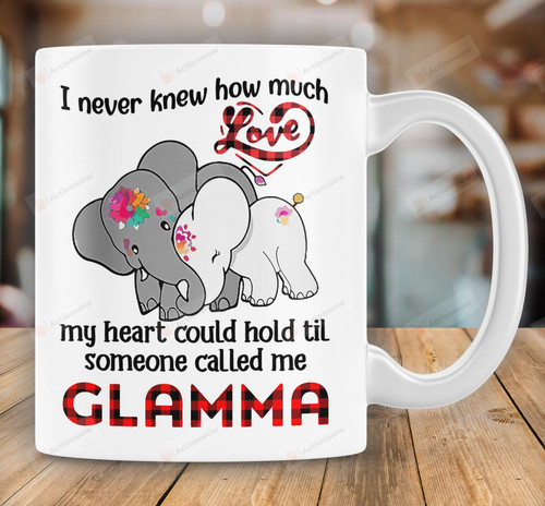 Personalized Glamma Mug, I Never Knew How Much Love Mug, Grandma Mug, Gift For Grandmother Birthday Christmas Mother's Day