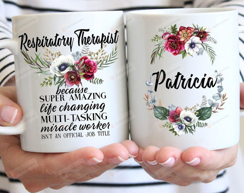 Personalized Respiratory Therapist Mug, Ceramic Coffee Mug