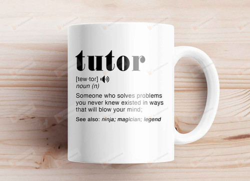 Tutor Definition Mug, Tutor Gift Tutor Mug, Gift For Tutor, Tutor Thank You Gift