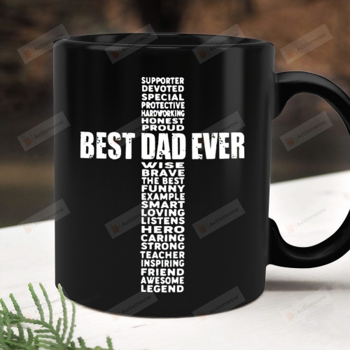 Best Dad Ever Ceramic Mug, Gifts For Dad From Son And Daughter, Gifts For Him, Fathers Day Gifts, Dad Gifts