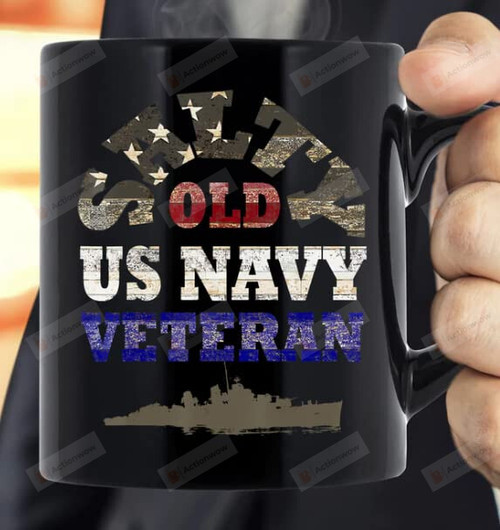 Old Us Navy Veteran Mug Retired Army Coffee Mug 11-15oz