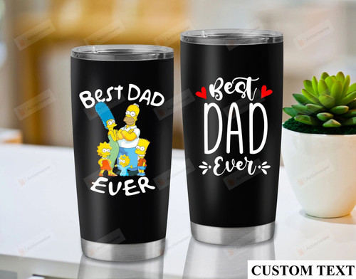 The Simpsons Tumbler, Best Dad Ever Tumbler, Dad Tumbler, Gift For Dad From Kids, Funny Fathers Day Gifts, Best Dad Tumbler