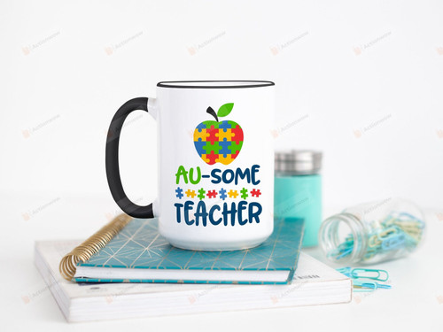 Autism Teacher Mug, Autism Mug, Gifts For Teachers From Students, Teacher Thank You Gift, Back To School Gifts