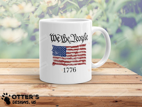 We The People 1776 Mug, United States Constitution Mug, Usa Flag Mug, Independence Day Mug, Happy 4th Of July Mug