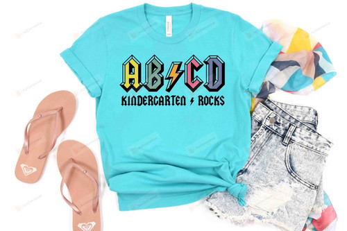 ABCD Kindergarten Rocks Shirt, ABCD Kindergarten Rocks T-Shirt, Gifts For Kindergarten Teacher From Students, Back To School Gifts